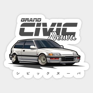 Civic Nouva (White) Sticker